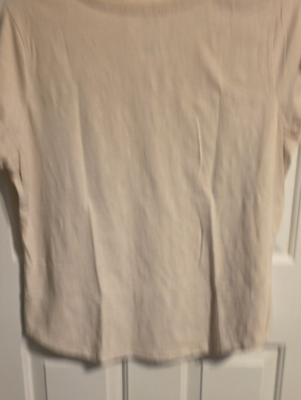 Sonoma Light Cream V-Neck Short Sleeve Tee - Picture 4 of 4